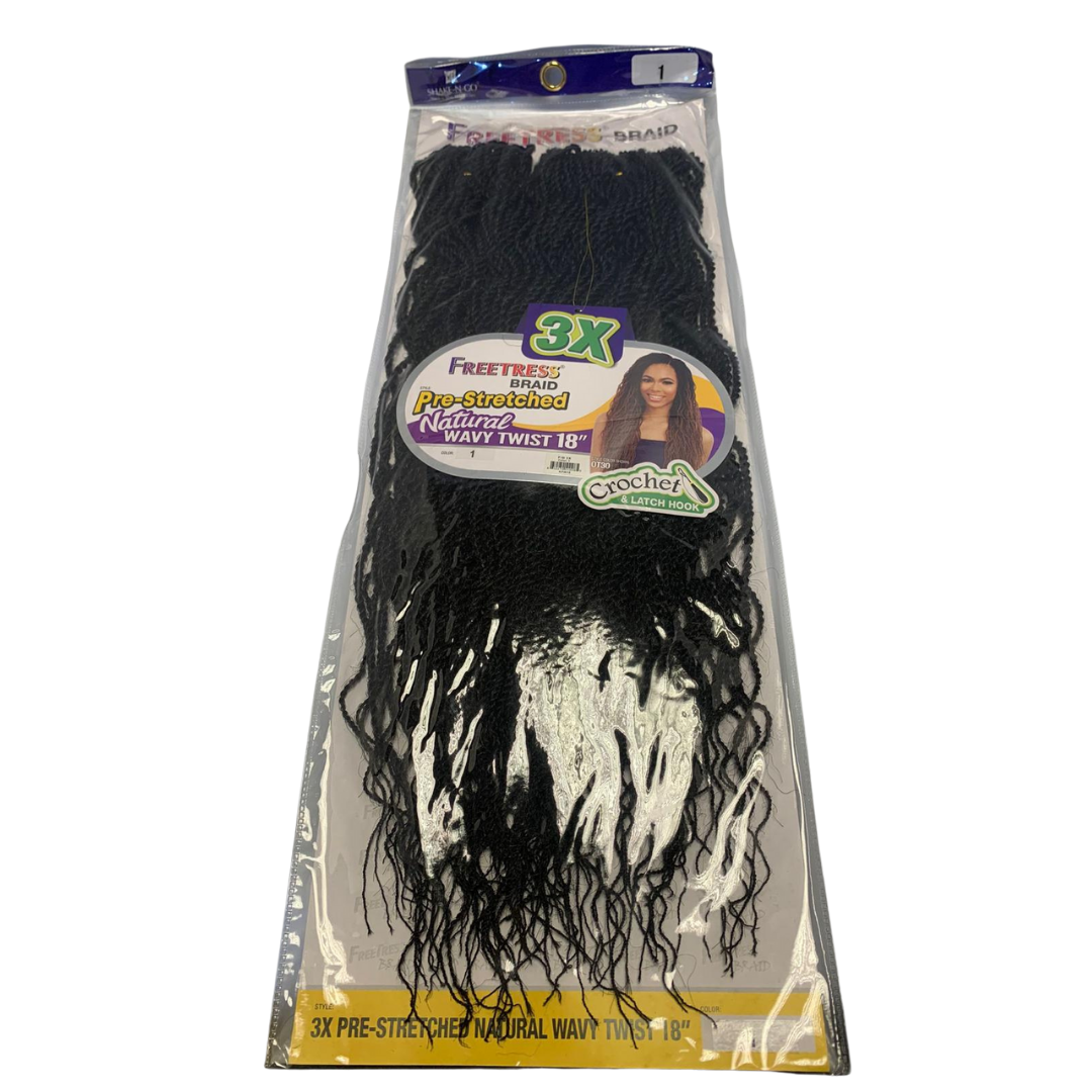 FreeTress Braid Natural Wavy Twist 18"